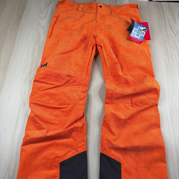 NWT Helly Hansen Mens Bright Orange Stretch Thunder Insulated Ski Pant Size XL - Picture 1 of 16